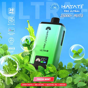  Fresh Mint Hayati Pro Ultra 25000 | 5 Vapes disposable vape