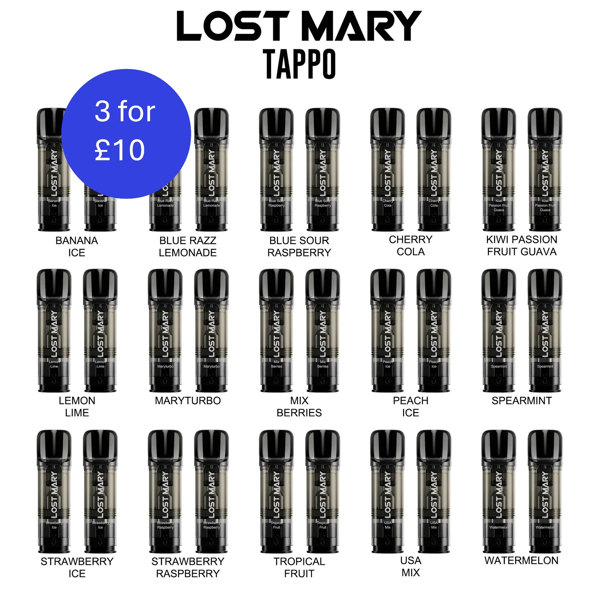 Lost Mary Tappo Pod Replacements Bundle