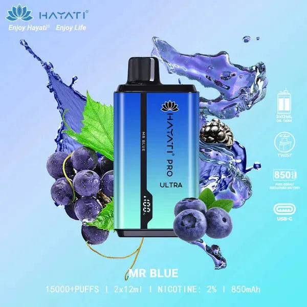 Hayati Pro Ultra 15,000+ | 10 PACK