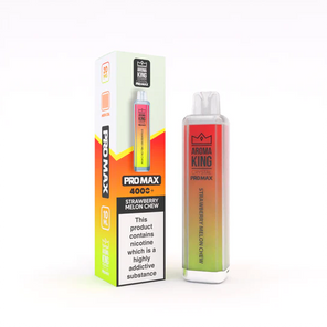 Aroma King Crystal Pro Max 4000+ disposable vape device with colorful packaging and transparent e-liquid chamber