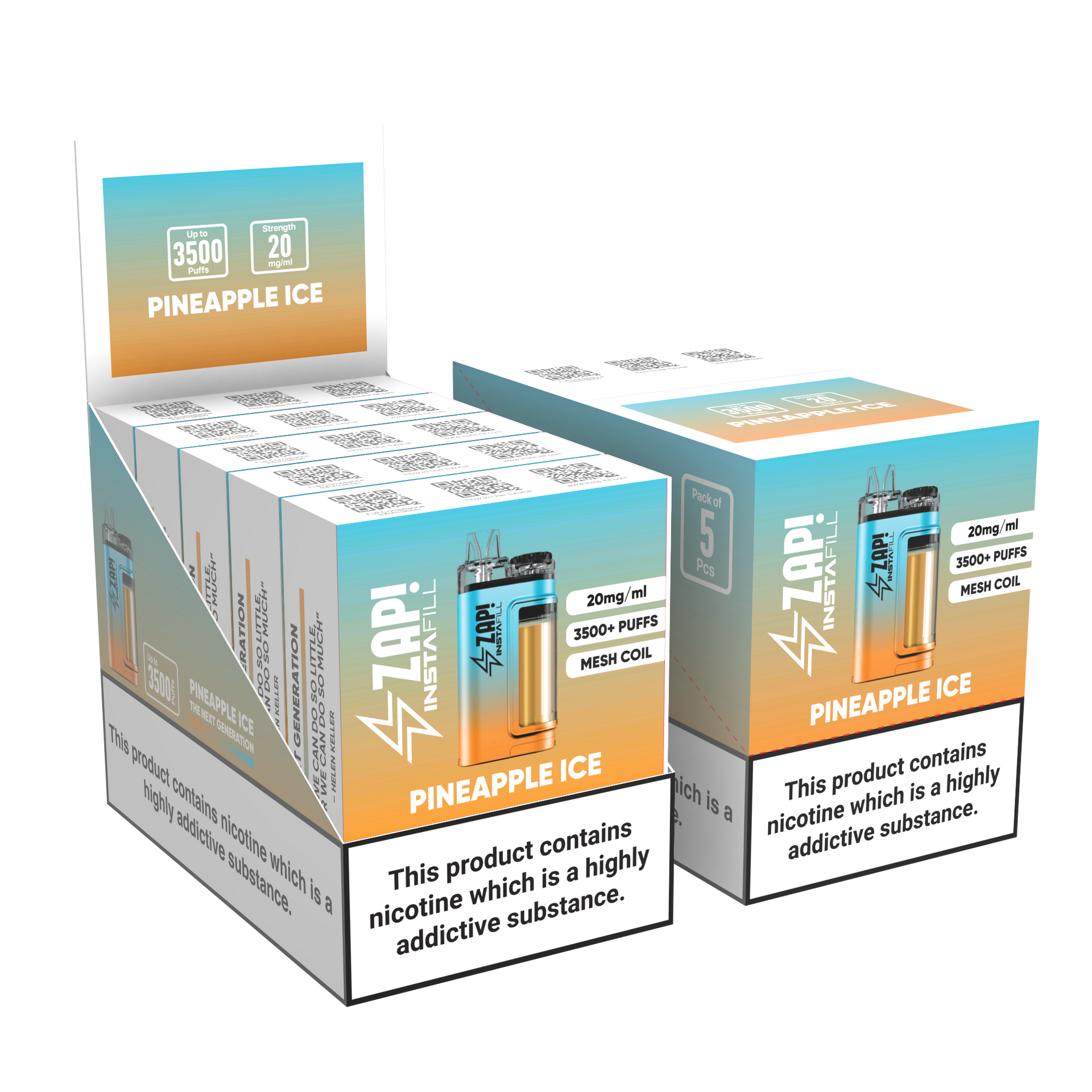 ZAP Instafill 3500 Puffs TPD Compliant | 5 PACK